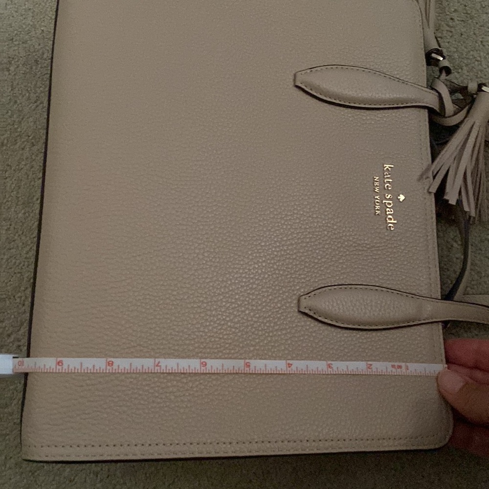 Kate Spade NWT ZIP Top Satchel Pebble Leather - Picture 8 of 9